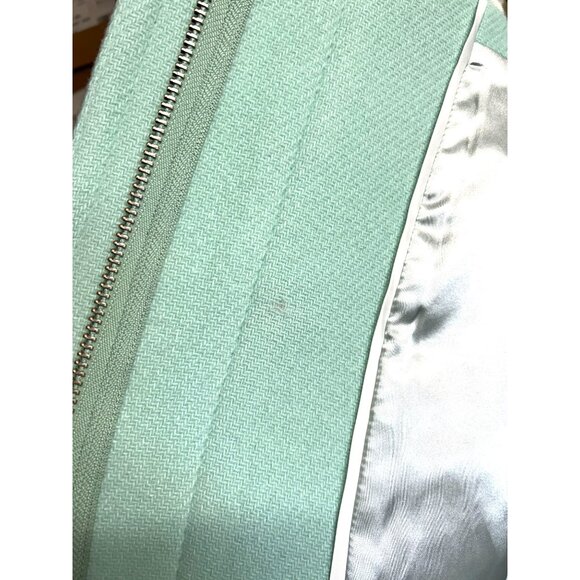 J.Crew Stadium Cloth by Nello Gori Cocoon Coat in Soft Mint - Sz 6P - New - Picture 13 of 13